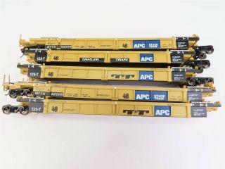 Ho Walthers Unit Of 5 Dttx Trailer Train Double Stack Train Well Cars 62205 Rtr
