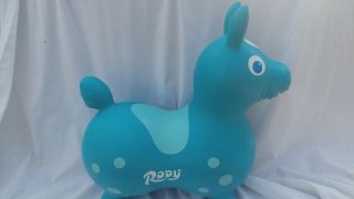 RODY HORSE CHILD ' S RIDING TOY IN BLUE 7