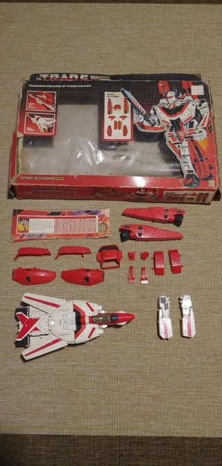 G1 Transformers Autobot Air Guardian Jetfire W/ Box