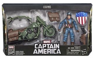 Marvel Legends Ultimate Rider Captain America With Motorcycle
