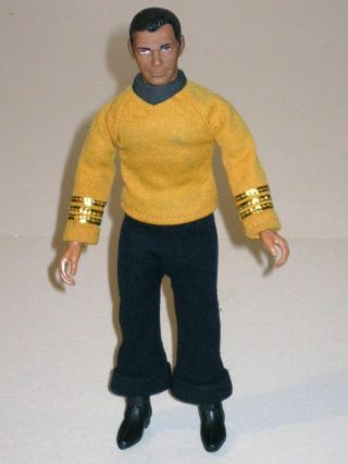 Vintage 1974 Mego Star Trek Captain Kirk Action Figure In Uniform