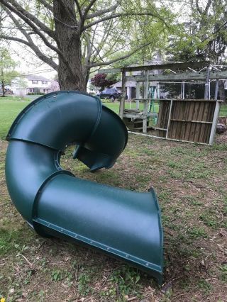 Swing - N - Slide 7’ Spiral Slide For Playground