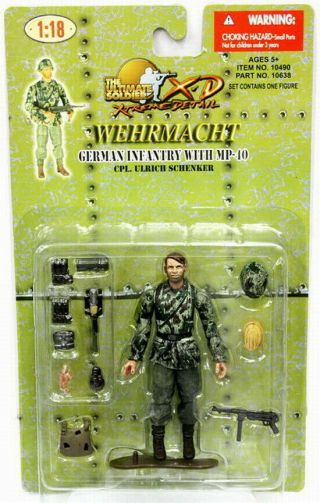 21st Century Toys: Wwii German Wehrmacht Infantry With Mp - 40 Cpl.  Schenker