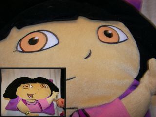 Dora The Explorer 3d Pillow Pink And Purple Arms Out 13 X13 "