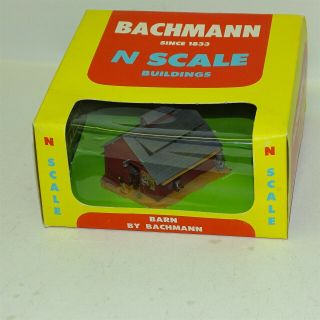 Vintage Bachman N Scale Barn,  Train Building,  7201/250,  Detailed