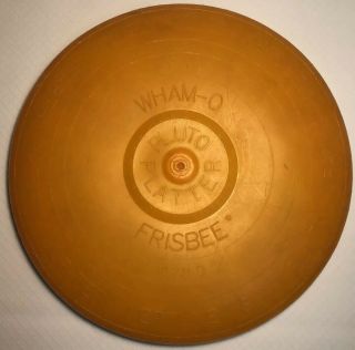 Wham - O Frisbee Pluto Platter Style 3 Scarce Apricot Color