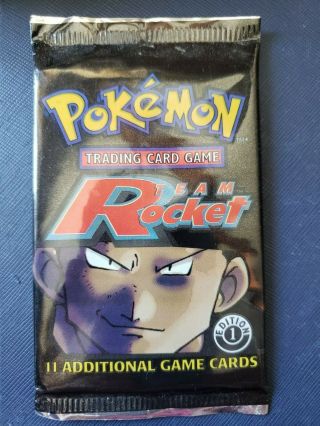 1st Edtion Pokemon Team Rocket Booster Pack