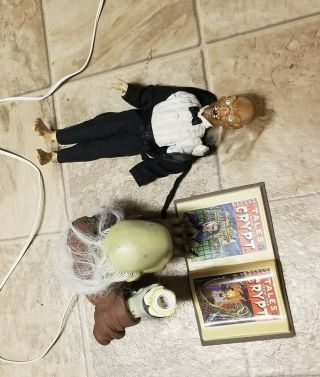 Tales From The Crypt 12 " Talking Cryptkeeper Lamp With Book Doll Still Talks