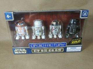 Disney Droid Factory Solo Star Wars Astromech R2 - F1p R5 - 232 R2 - S8 R5 - Pht Mib