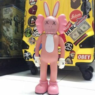Kaws Bff Pink Rabbit Companion Originalfake Figure Open Edition Exclusive -