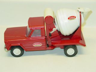 Vintage Mini Tonka Cement Truck,  Pressed Steel Toy,  Red