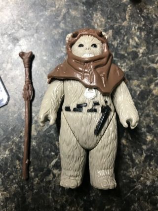 1984 Vintage Star Wars Ewok Chief Chirpa Complete W/ Accessories