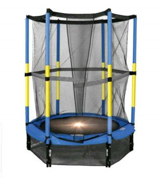 Bounce Pro 55 - Inch My First Trampoline,  Withsafety Enclosure,  Blue One Once