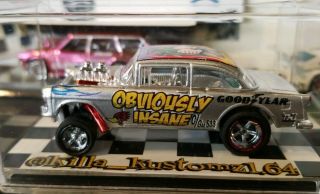Hot Wheels 55 Chevy Bel Air Gasser Custom Treasure Hunt Obv Insane Silva
