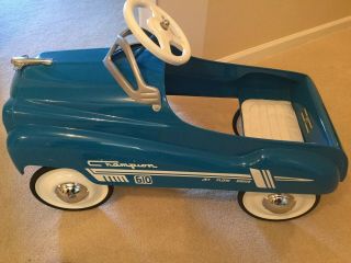 1950’S MURRAY CHAMPION PEDAL CAR BLUE AND WHITE 4