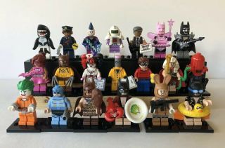 Lego Batman Movie Series 1 Collectible Minifigures Complete Set Of 20 - Minifigs