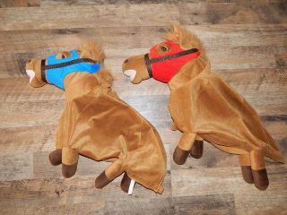 2 Plush Horse Covers Only For Charm Company Race Horse Hopper Ball Bouncy Toy