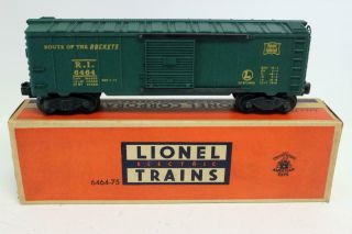 Lionel Post - War - 6464 - 75 - Rock Island Boxcar - Ln - Rough Box -
