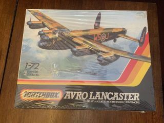 Vintage Matchbox Avro Lancaster 1:72 Model Kit Airplane Plane Pk - 602