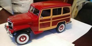 1955 Jeep Willys Station Wagon 4x4 Loose By Road Signature.  1:18th