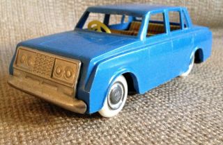 Vintage Shioji Sss Tiny Giant Japan 1964 - 1970 Toyota Corona Tin Friction - Blue