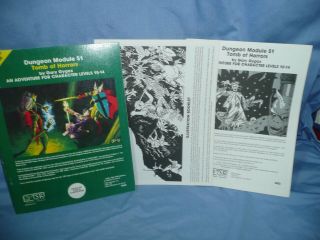 Tsr Advanced Dungeons And Dragons,  Tomb Of Horrors,  Module S1 Gygax 9022