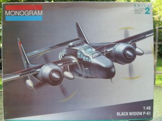 Vimtage Monogram 1/48 Northrop P - 61 Black Widow Night Fighter 7546