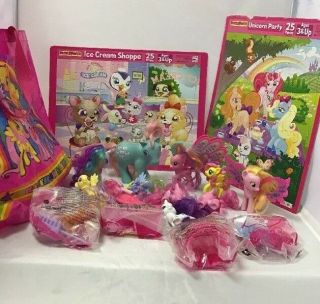 My Little Pony Products Puzzle Figures Hasbro Blue Pink Unicorn Pegasister Brony