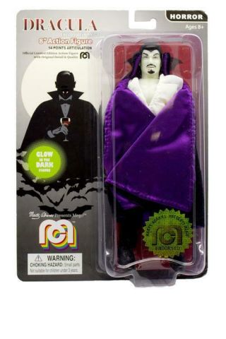 Mego Horror Dracula - Glow In The Dark Figure - Purple Cape.