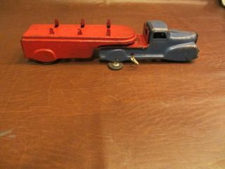 Vintage 1930s Marx Toys Tin Steel Wind Up Log Pipe ? Truck Toy 13.  5 " L