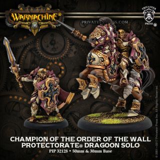 Warmachine: The Protectorate Of Menoth Champion Of The Order Of The Wall Dragoon