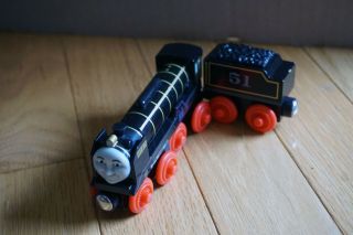 Fisher - Price Thomas & Friends Wooden Railway Hiro Engine With His Tender (y4381)