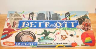 Detroit In A Box Board Game By Late For The Sky Monopoly Themed Euc