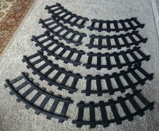 1970 Remco Train Track Ten (10) Curved Sections.  Mighty Casey Ride’em Railroad