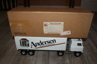 Vintage Andersen Window Toy Truck Semi In Package