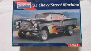 Monogram 55 Chevy Street Machine 1/25 Junkyard Restore Kit Bash
