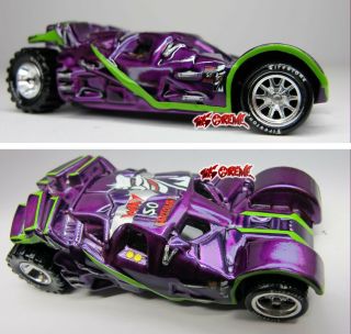 Hot Wheels Custom Batman Vs Joker Batmobile Tumbler Purple,  Firestone,  Loose