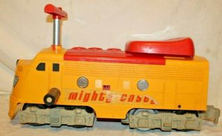 1950 ' s HUGE Remco MIGHTY CASEY DIESEL LOCOMOTIVE Battery - Operated Ride - On Train 2