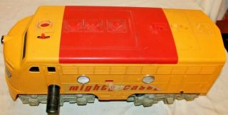 1950 ' s HUGE Remco MIGHTY CASEY DIESEL LOCOMOTIVE Battery - Operated Ride - On Train 5