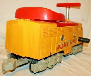 1950 ' s HUGE Remco MIGHTY CASEY DIESEL LOCOMOTIVE Battery - Operated Ride - On Train 7