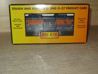 Mth Rail King 30 - 77224 Jersey Central Bay Window Caboose Box,  Examine