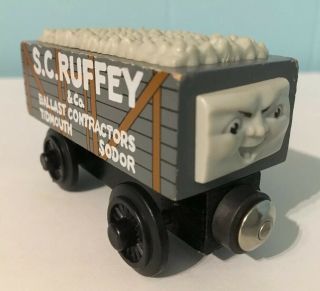 Thomas Wooden Railway Train: Sc Ruffey Troublesome Truck Cargo Car ©’98 Allcroft