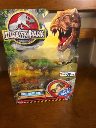 Jurassic Park World 2009 Dino Battlers Figures T Rex Spinosaurus Mib