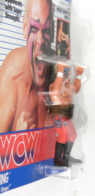 Galoob Toys WCW Sting The Stinger Wrestling pink trunks MOC rare UK Exclusive 5