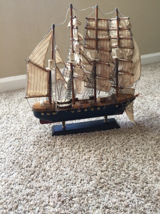 Vintage Sail Boat Solid Wood Model Pamir Ship