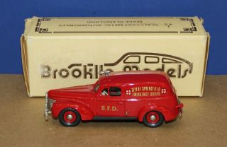 Tfc/ Brooklin 9 1:43 1940 Ford Sedan Delivery City Of Springfield Emergency Db
