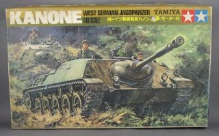 Vintage Early 1970s Tamiya 1/48 West German Jagdpanzer Kanone Tank Kit