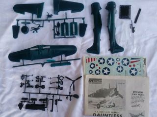 1967 Monogram 6830 Us Navy Sbd Dauntless - 1/48 Scale Bagged Kit