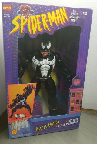 1994 Marvel Toy Biz 10 " Spider - Man Venom.  Deluxe Edition Fully Poseable P