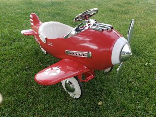 Airflow Collectibles Sky King Limited Edition Pedal Car Red Plane Airplane Toy